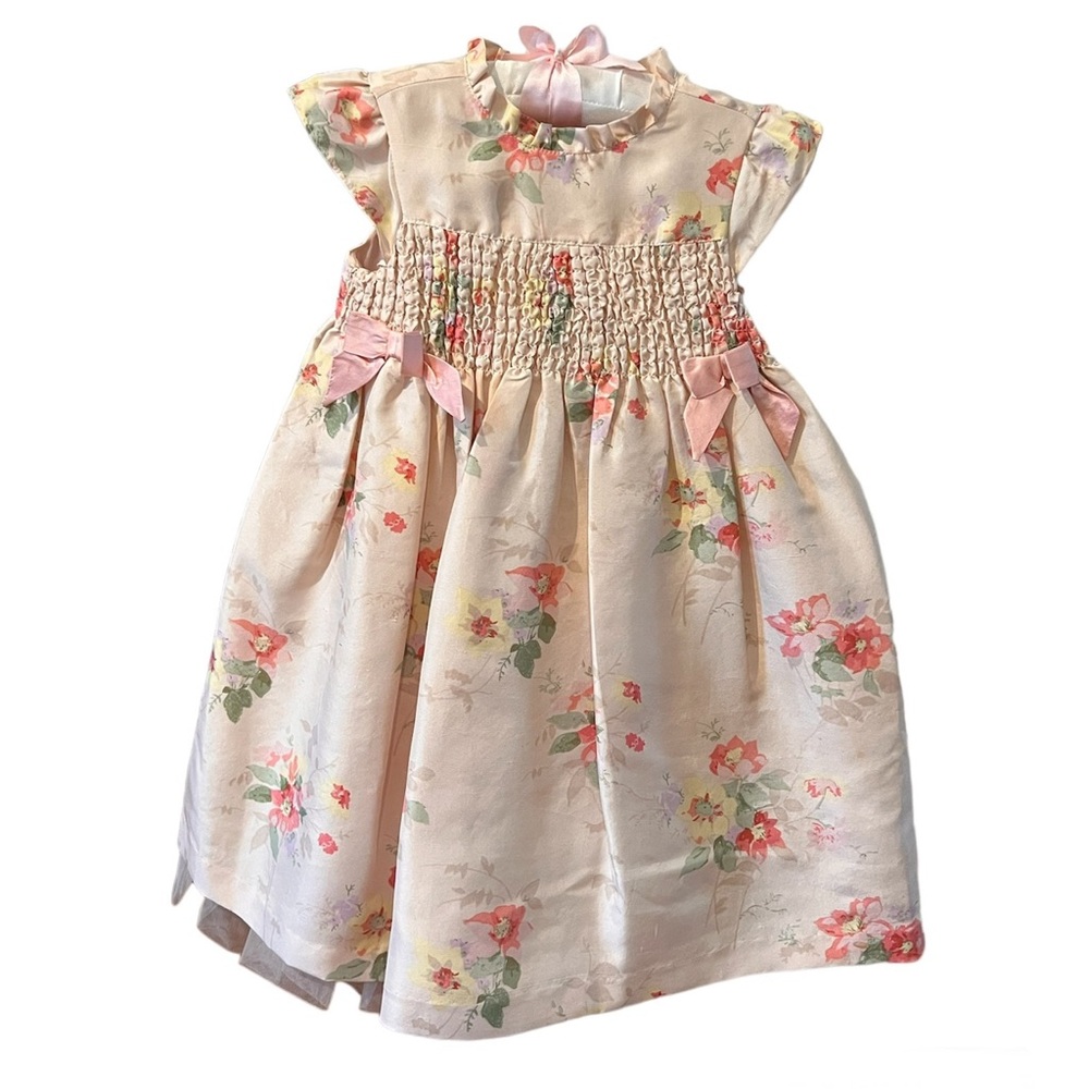 Janie and Jack Floral Silk Special Occasion formal Dress